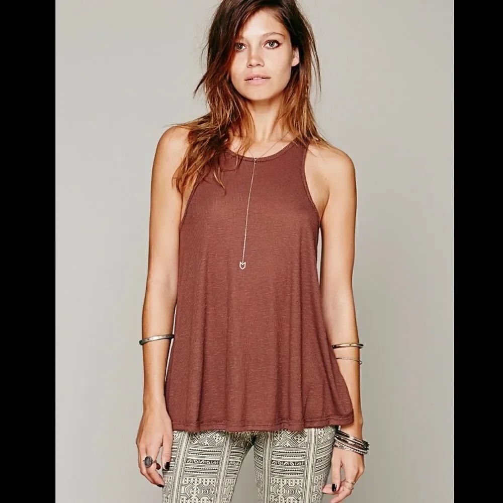 Revolve FREE PEOPLE LA NITE Racerback Heathered Tank
